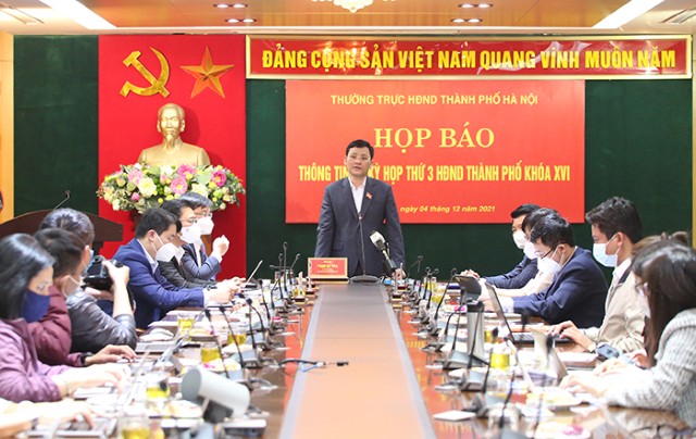 Họp báo thông tin về Kỳ họp thứ 3, Hội đồng Nhân dân Thành phố Hà Nội khoá XVI